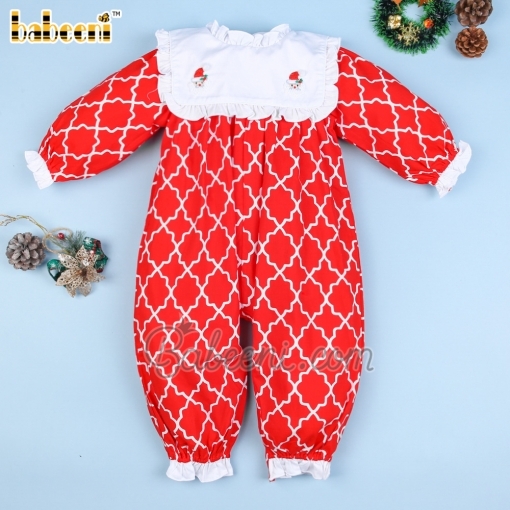 Christmas Santa Claus hand embroidery long bubble - BB1450D