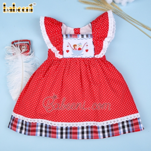 Beautiful smocked dress for Valentine - BB1086