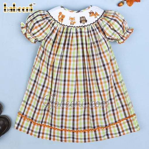 Hand smocked fall dress - BB1454
