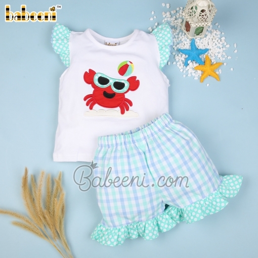 Lovely crab girl short set - BB1481