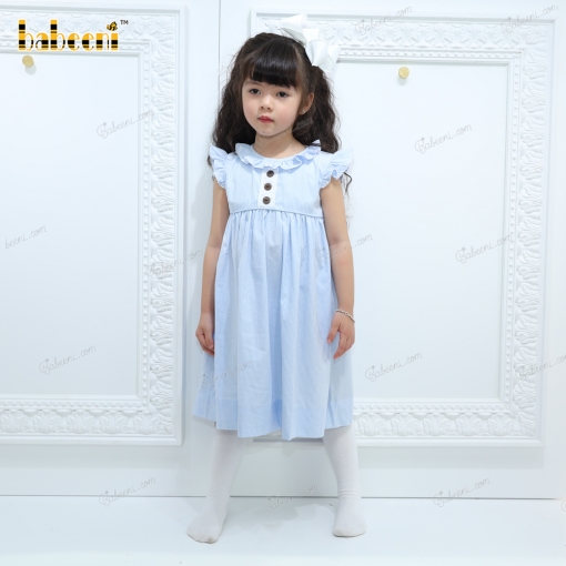 Plain Dress Blue coconut buttons – BB2544A