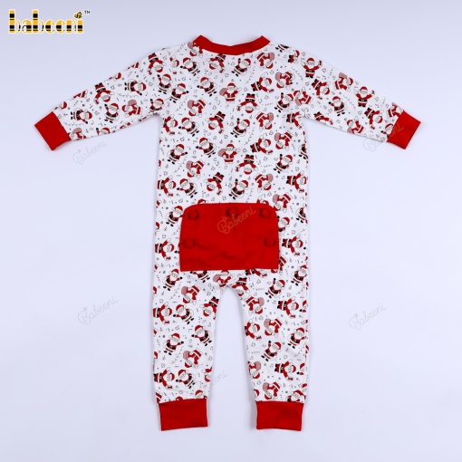 Christmas Baby Jumpsuit with Santa Claus Pattern– BB3581